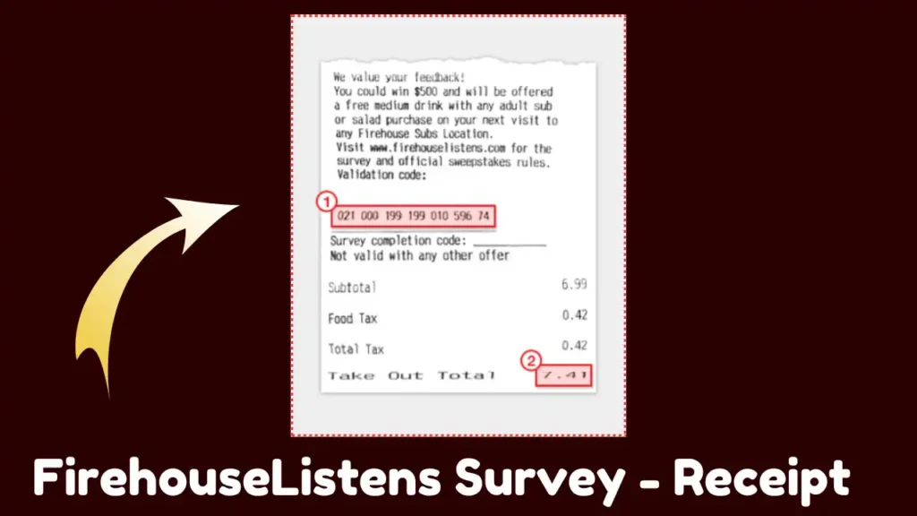 FirehouseListens Survey - Receipt